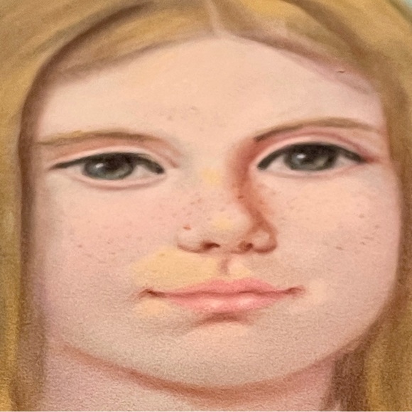 Original Art Work Painting Vintage Pastel Portrait Of a Young Girl - Picture 10 of 16